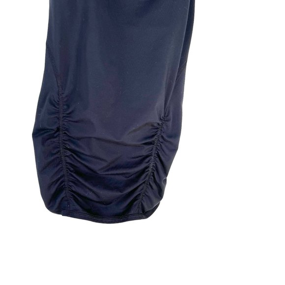 Zella Black Spaghetti Strap Racerback Ruched Long Top Small - Picture 3 of 8